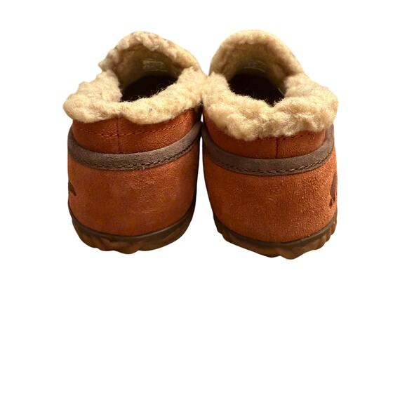 Sorel Tremblant Blanket Moccasins Womens 7 Brown Orange Slip-On Shoe Moc Slipper - Picture 2 of 6